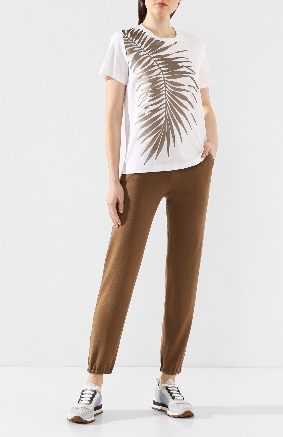 Хлопковая футболка GIORGIO ARMANI белого цвета по цене 65950 руб., арт. 3HAM56/AJJZZ, фото 2 Хлопковая футболка GIORGIO ARMANI, арт. 3HAM56/AJJZZ, фото 2