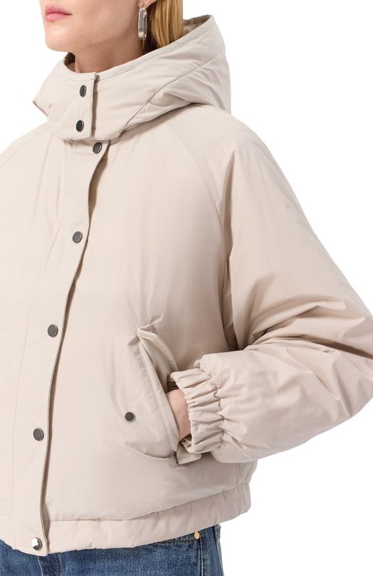 Пуховик Brunello Cucinelli MG5017835P Кремовый  MG5017835P Фото 5