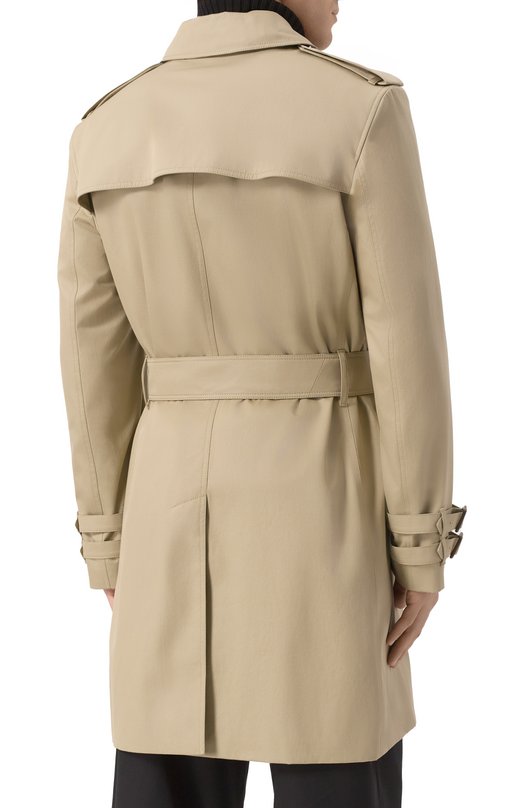 Хлопковый тренч Burberry 8106360 Бежевый  8106360 Фото 4