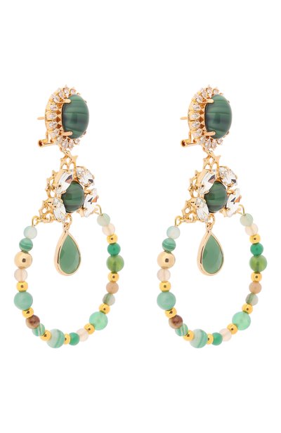 Серьги ANTON HEUNIS зеленого цвета по цене 20950 руб., арт. ETK3.11, фото 3 Серьги ANTON HEUNIS, арт. ETK3.11, фото 3