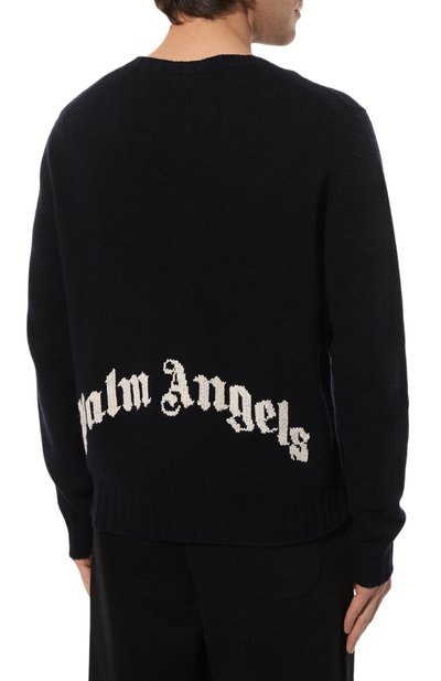 Шерстяной свитер PALM ANGELS, арт. PMHE027C99KNI0014601, фото 4