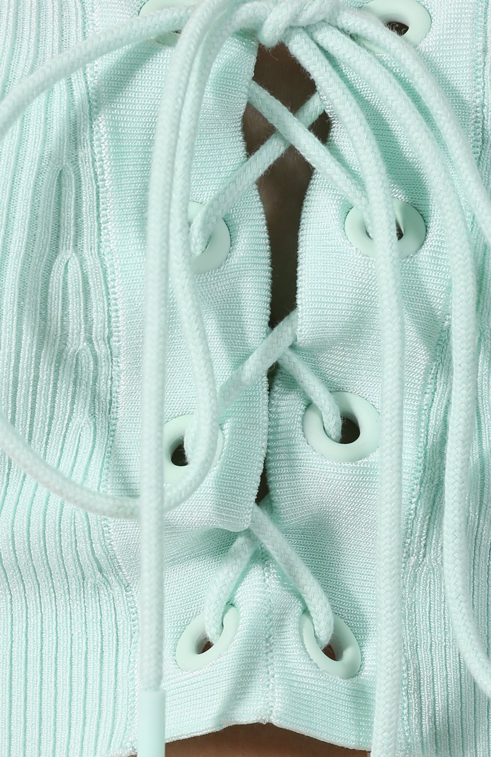 Топ lacing crop halter top FENTY PUMA BY RIHANNA голубого цвета по цене 7640 руб., арт. 57726202, фото 5 Топ lacing crop halter top FENTY PUMA BY RIHANNA, арт. 57726202, фото 5