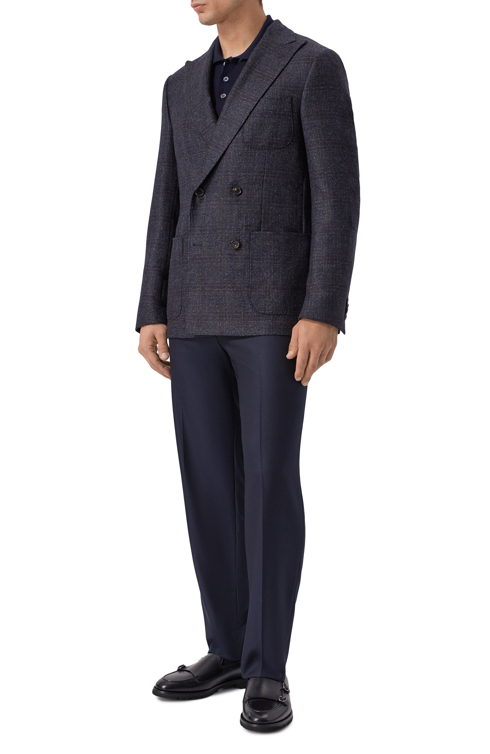 Шерстяной пиджак CORNELIANI темно-синего цвета по цене 129500 руб., арт. 28X009/2A16232, фото 2 Шерстяной пиджак CORNELIANI, арт. 28X009/2A16232, фото 2