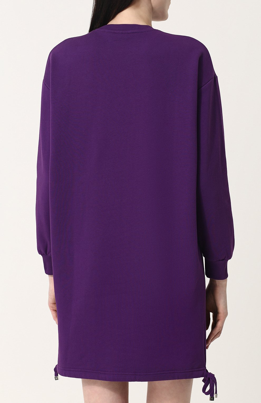 Хлопковое платье-толстовка с контрастной вышивкой KENZO, арт. 2R08444XB, фото 4
