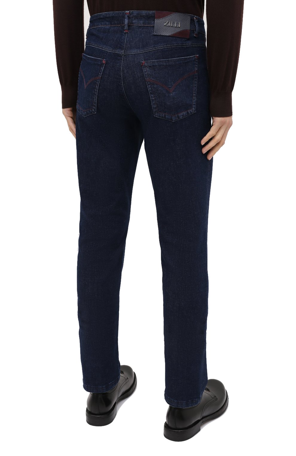 Джинсы ZILLI темно-синего цвета по цене 124500 руб., арт. MCU-00080-HIPE1/S001, фото 5 Джинсы ZILLI, арт. MCU-00080-HIPE1/S001, фото 5