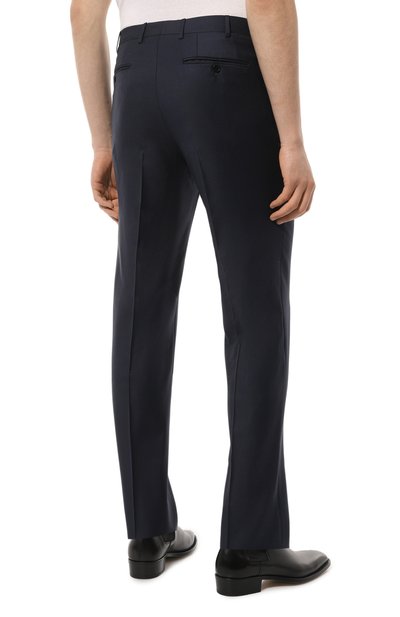 Шерстяные брюки CANALI синего цвета по цене 42900 руб., арт. 71012/AS10315, фото 4 Шерстяные брюки CANALI, арт. 71012/AS10315, фото 4