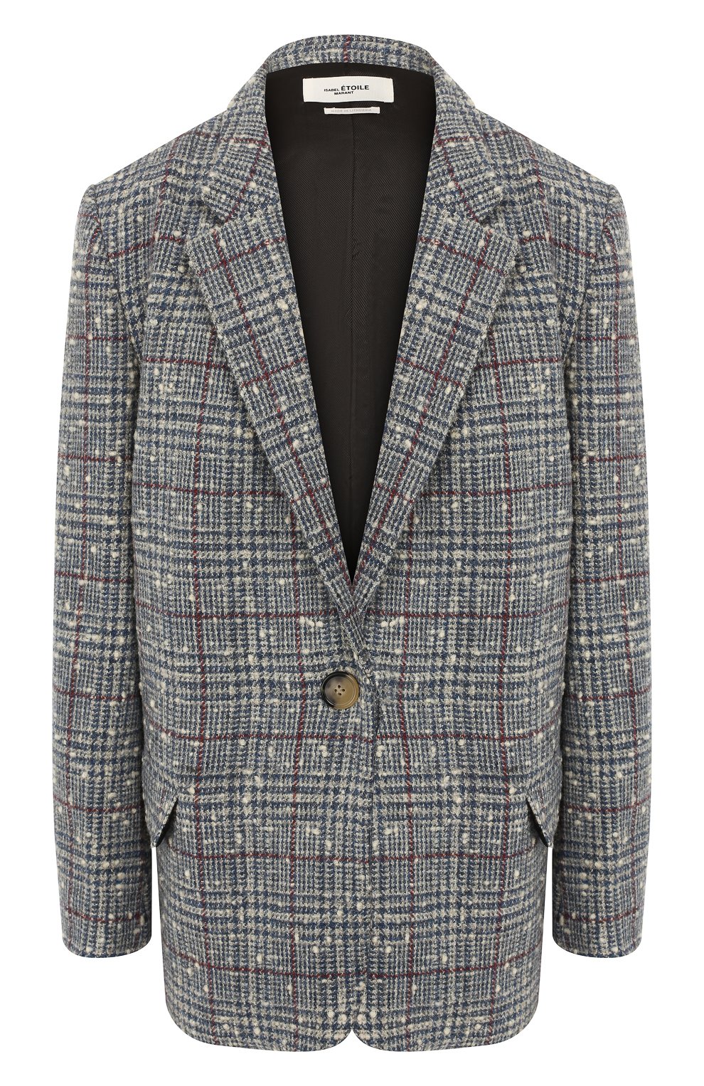 Шерстяной жакет ISABEL MARANT ETOILE серого цвета по цене 38350 руб., арт. VE1078-19A014E/K0RIX, фото 1 Шерстяной жакет ISABEL MARANT ETOILE, арт. VE1078-19A014E/K0RIX, фото 1