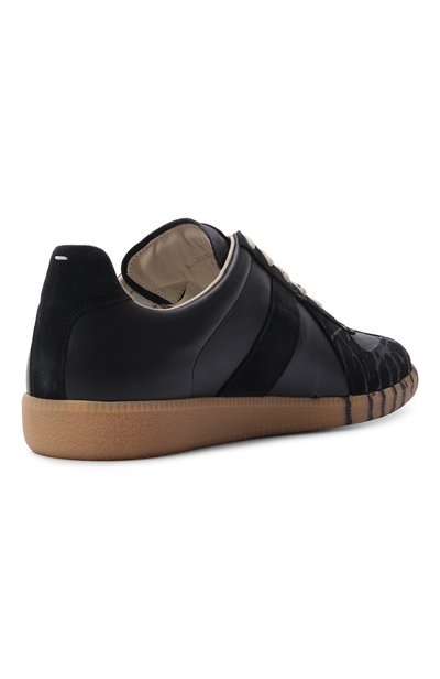 Кожаные кеды replica MAISON MARGIELA черного цвета по цене 117500 руб., арт. S57WS0517/P7799, фото 4 Кожаные кеды replica MAISON MARGIELA, арт. S57WS0517/P7799, фото 4