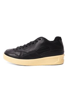 Женские кожаные кеды JIL SANDER черного цвета, арт. J15WS0006/P4869/001 | Фото 4 (Драгоценные камни: Проставлено; Материал внутренний: Текстиль, Натуральная кожа; Подошва: Платформа; Материал сплава: Проставлено; Стили: Кэжуэл; Материал утеплителя: Без утеплителя; Материал внешний: Натуральная кожа; Кросс-КТ: Низкие)