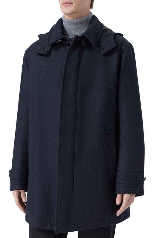 Шерстяное пальто Brioni SHNZ0L/0D302 Синий  SHNZ0L/0D302 Фото 3