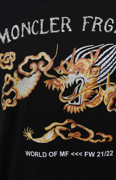 Хлопковая футболка 7 moncler frgmt hiroshi fujiwara MONCLER GENIUS, арт. G2-09U-8C000-06-8392B, фото 5