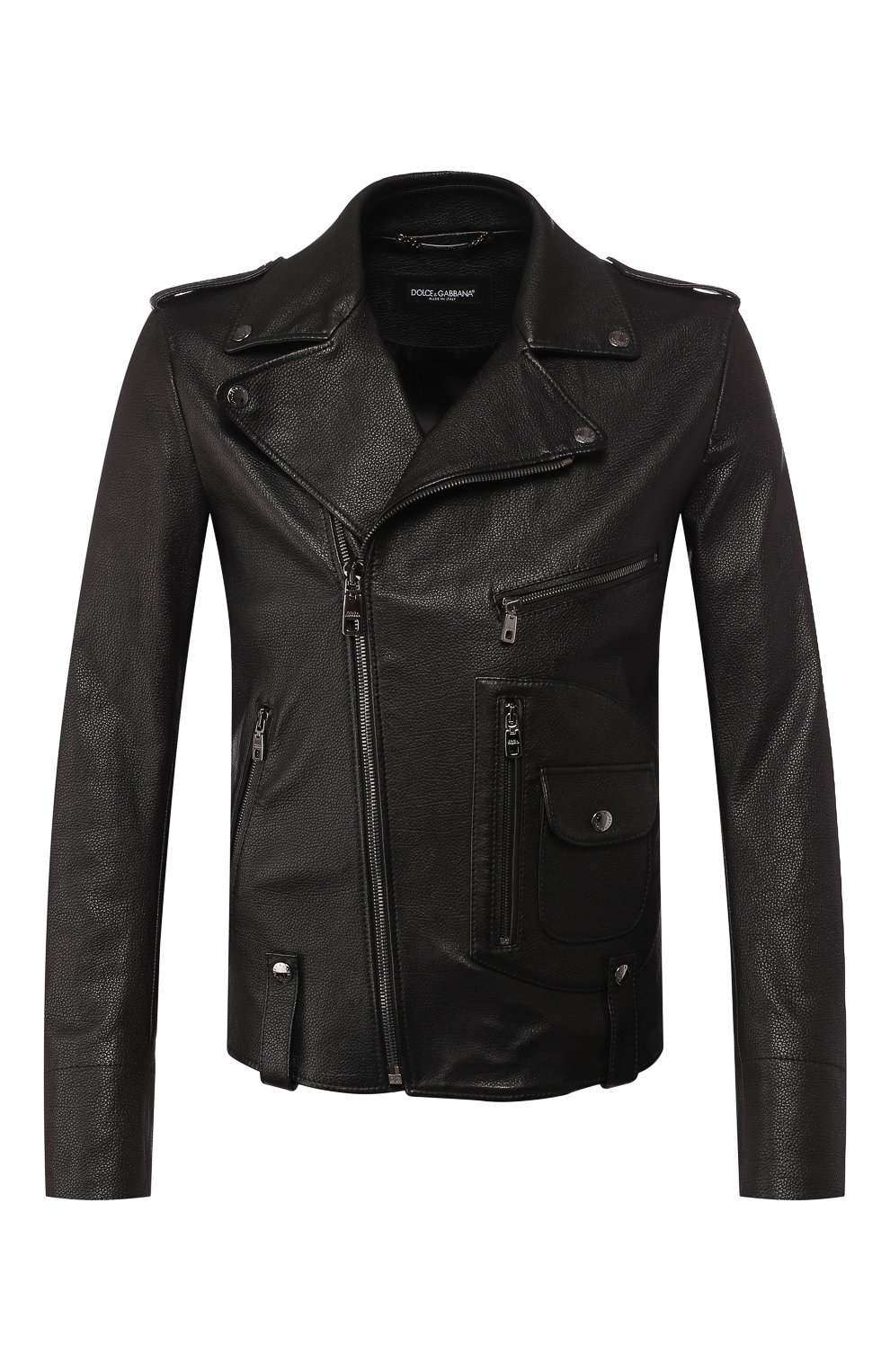 Кожаная косуха DOLCE & GABBANA, арт. G9NI8L/HULB0, фото 1