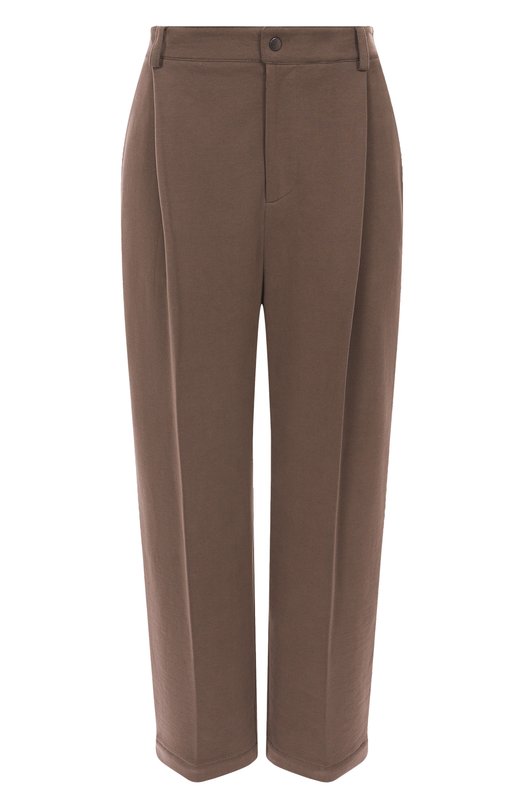Хлопковые брюки Brunello Cucinelli MN05NSP799 Коричневый MN05NSP799