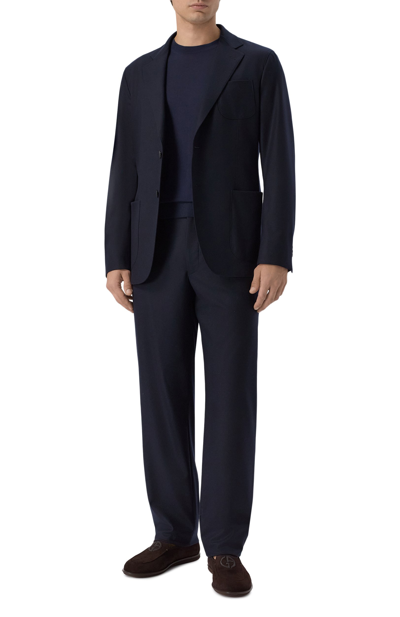 Кашемировый пиджак GIORGIO ARMANI темно-синего цвета по цене 411000 руб., арт. GM000248/TE10115, фото 2 Кашемировый пиджак GIORGIO ARMANI, арт. GM000248/TE10115, фото 2