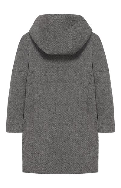 Шерстяное пальто прямого кроя с капюшоном CHLOÉ, арт. C16330/6A-12A, фото 2