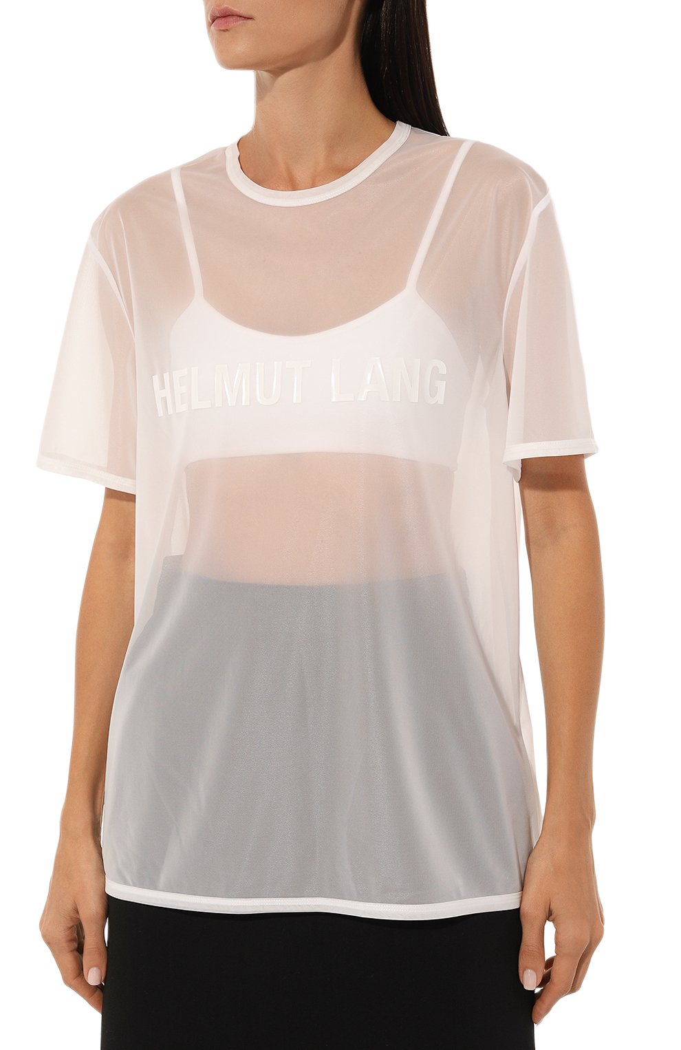 Футболка HELMUT LANG белого цвета по цене 33750 руб., арт. 004HM501, фото 3 Футболка HELMUT LANG, арт. 004HM501, фото 3