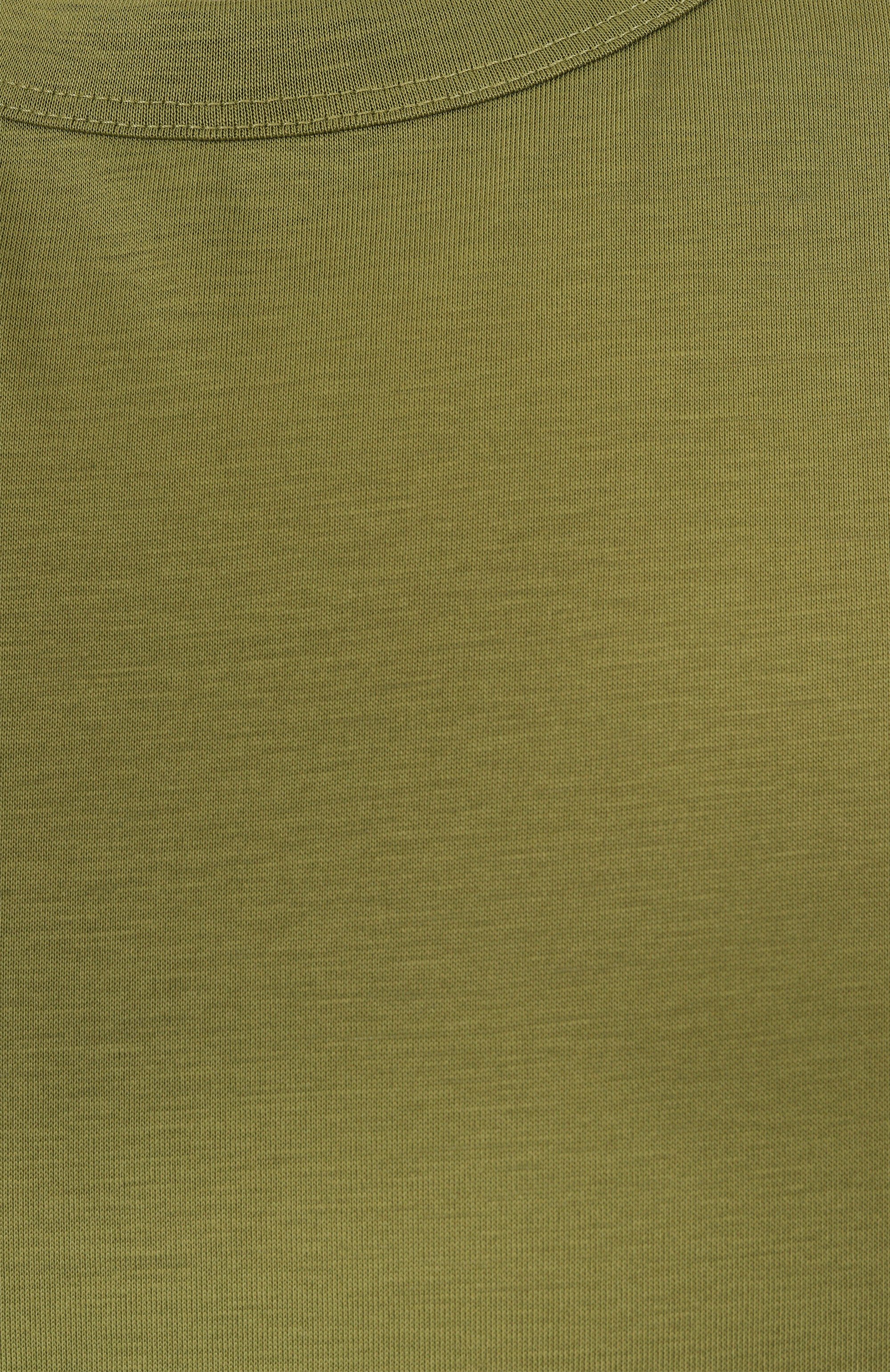 Футболка из лиоцелла и хлопка BOSS хаки цвета по цене 14950 руб., арт. 50513674, фото 6 Футболка из лиоцелла и хлопка BOSS, арт. 50513674, фото 6