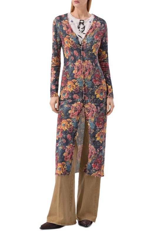 Хлопковый кардиган R13 R13WY021-Y253A Разноцветный  R13WY021-Y253A Фото 3