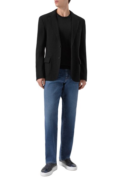 Шерстяной пиджак BOSS черного цвета по цене 67950 руб., арт. 50551576, фото 2 Шерстяной пиджак BOSS, арт. 50551576, фото 2