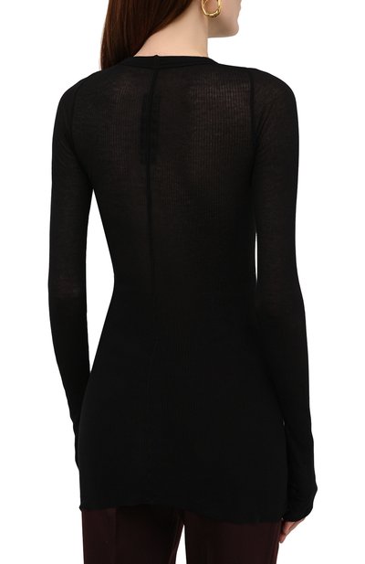 Лонгслив из вискозы и шелка RICK OWENS, арт. RP02A7202/RC, фото 4