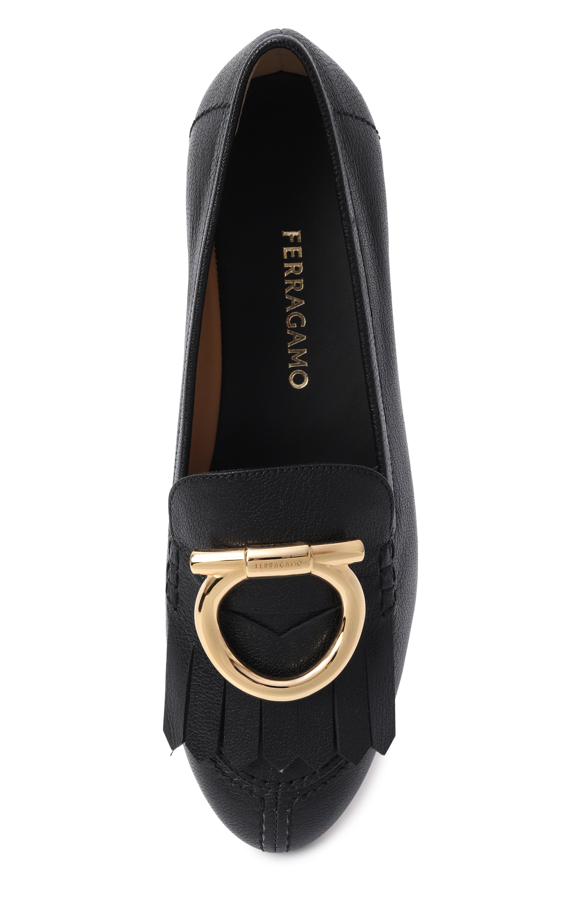 Кожаные лоферы maxi gancini FERRAGAMO, арт. 01K907/790, фото 6