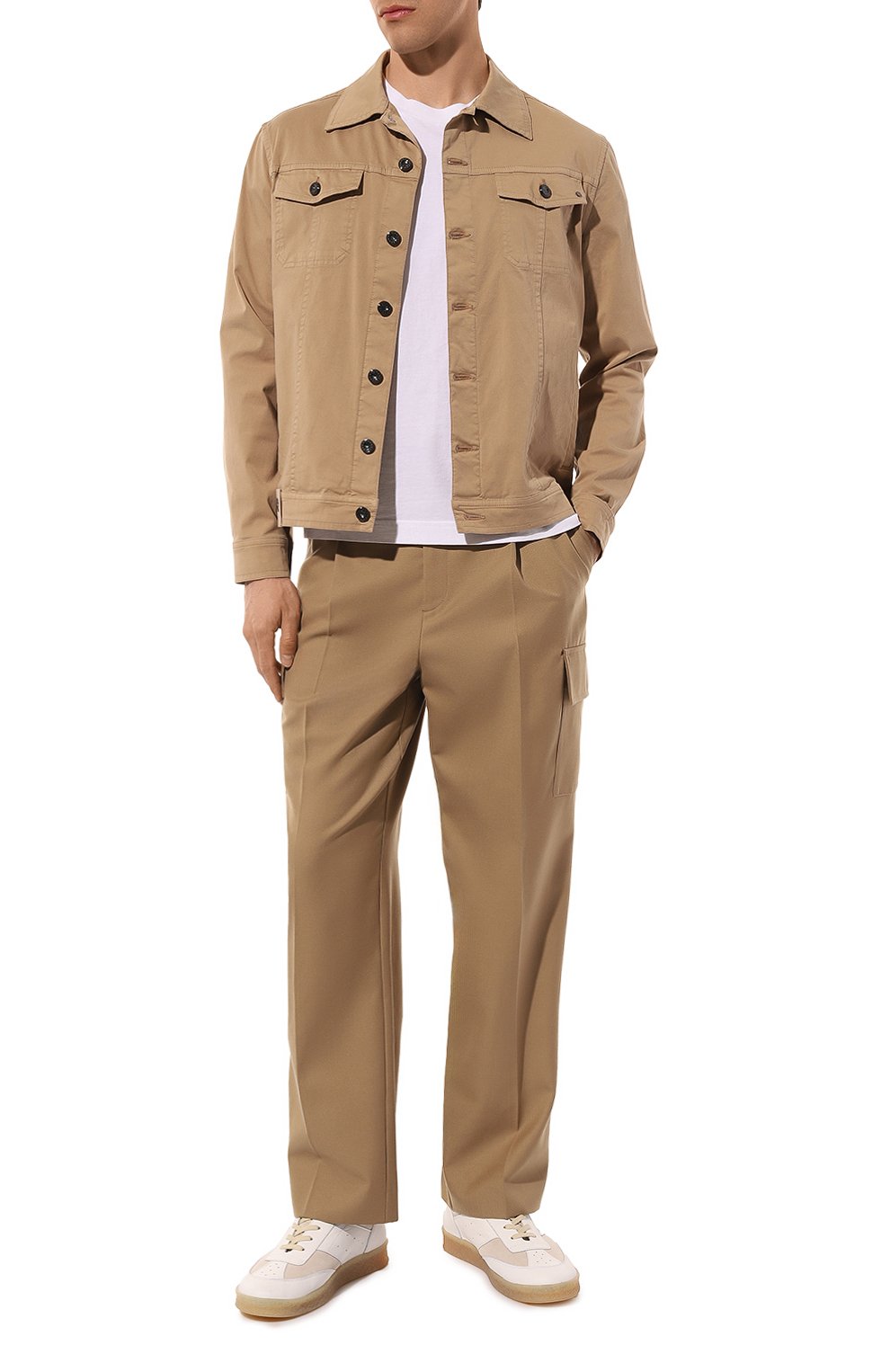 Джинсовая куртка STEFANO RICCI бежевого цвета по цене 104500 руб., арт. MFJ4100510/T187PT, фото 2 Джинсовая куртка STEFANO RICCI, арт. MFJ4100510/T187PT, фото 2