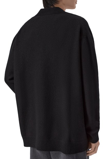 Шерстяной кардиган JIL SANDER черного цвета по цене 157500 руб., арт. J22HP0005/J14603, фото 4 Шерстяной кардиган JIL SANDER, арт. J22HP0005/J14603, фото 4