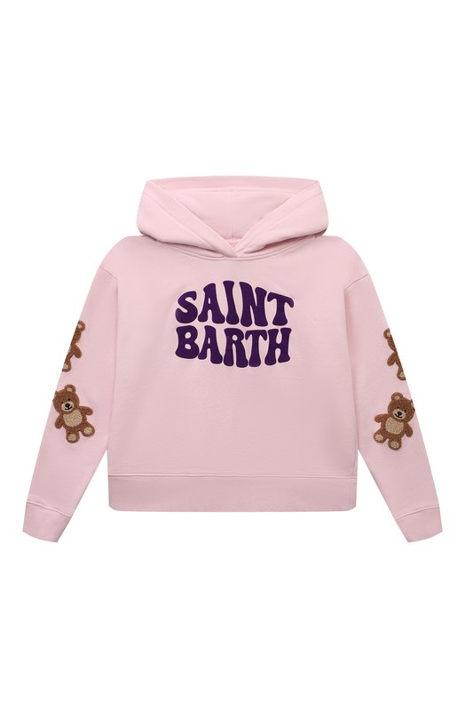 

Хлопковое худи MC2 Saint Barth, Розовый