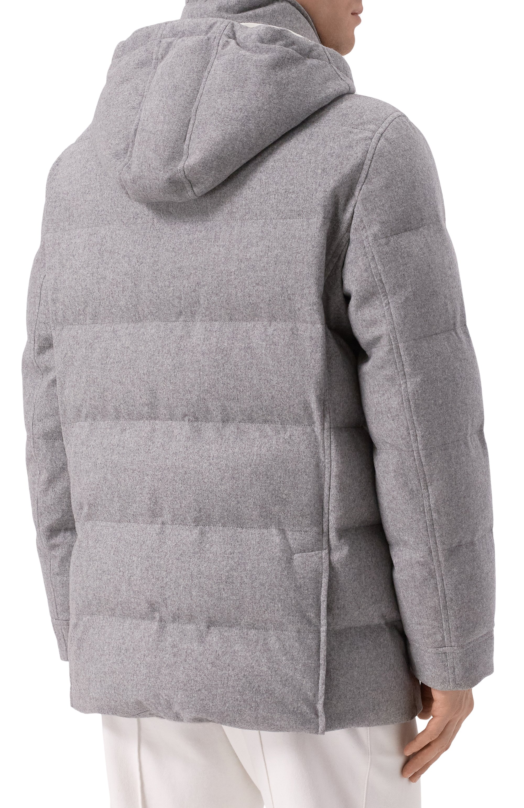 Шерстяной пуховик BRUNELLO CUCINELLI, арт. MM4631823, фото 4