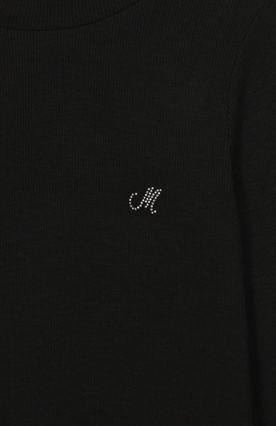 Водолазка из вискозы MONNALISA черного цвета по цене 11950 руб., арт. 17FLUC, фото 3 Водолазка из вискозы MONNALISA, арт. 17FLUC, фото 3