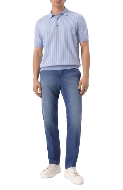 Поло из хлопка и шелка BRIONI, арт. UMR200/PCK12, фото 2