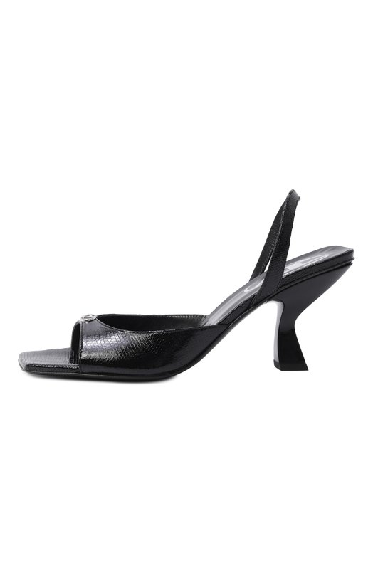 Кожаные босоножки D-Amber 75 Diesel Y03763/P8660 Чёрный  Y03763/P8660 Фото 4