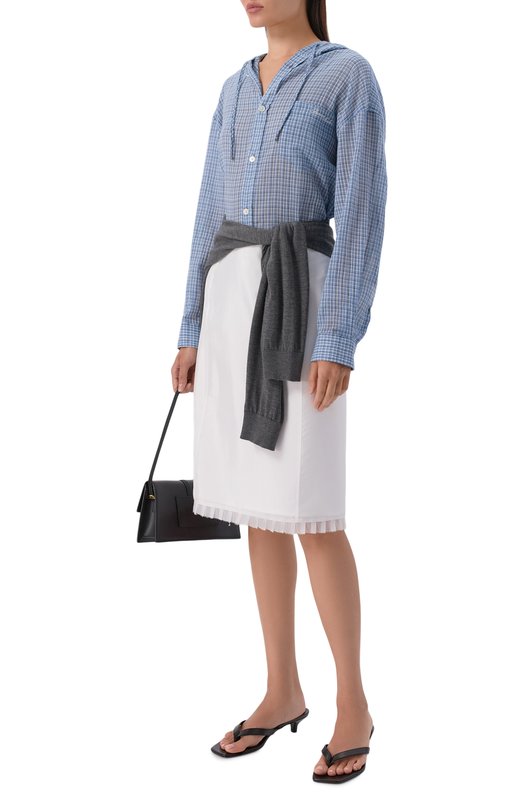 Хлопковая рубашка Dunst UDSH6A107B1 Голубой  UDSH6A107B1 Фото 2