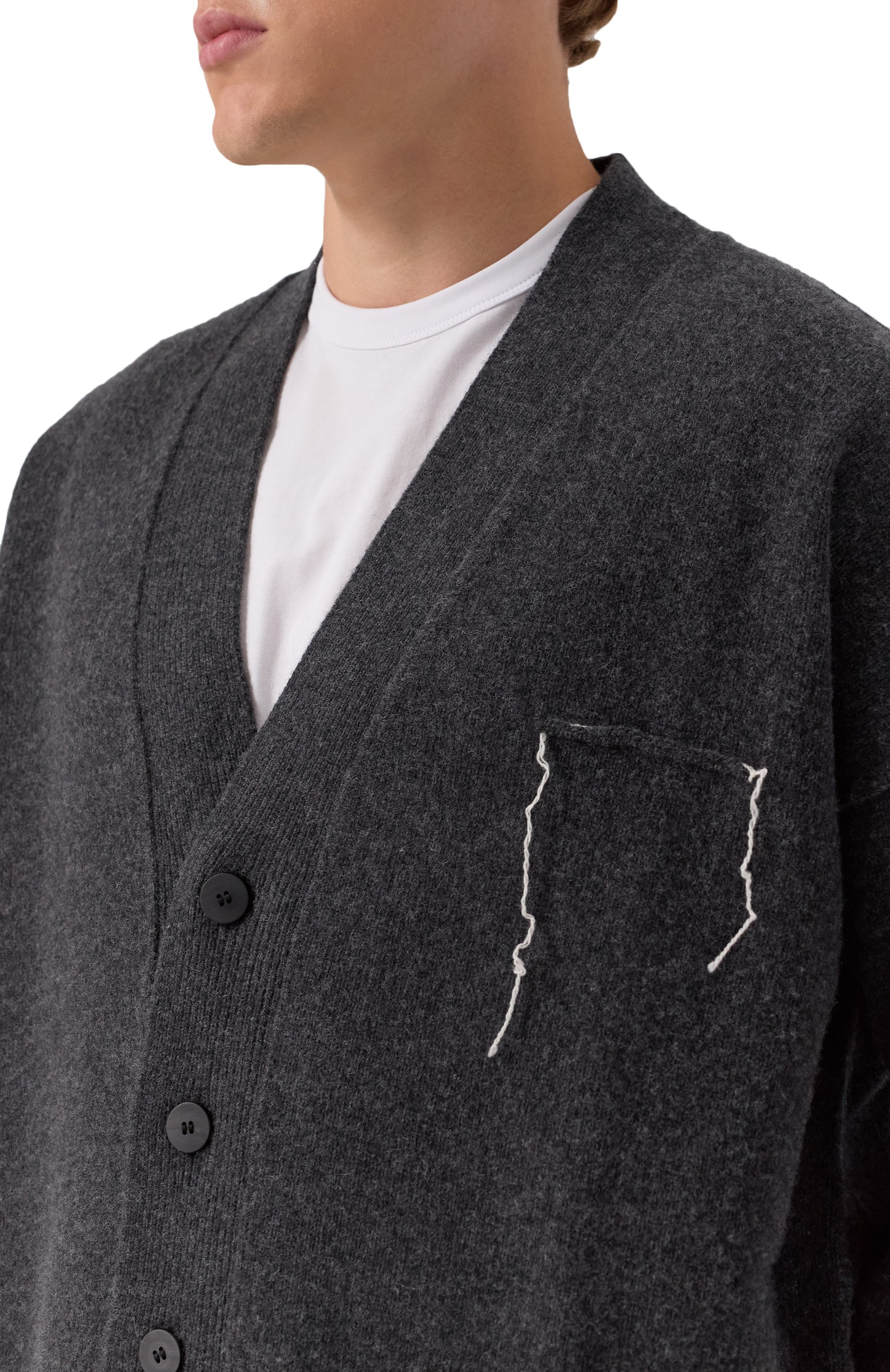 Кардиган из кашемира и шерсти ISABEL BENENATO, арт. UK23F25, фото 5