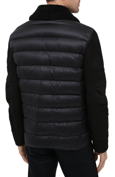 Комбинированный пуховик mongioie MONCLER, арт. F2-091-1A51T-01-50180, фото 4