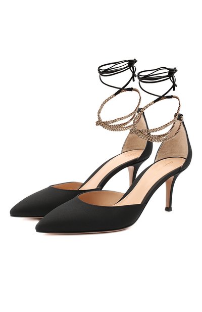 Текстильные туфли kira d'orsay 70 GIANVITO ROSSI, арт. G40137.70RIC.CXNNENE, фото 1