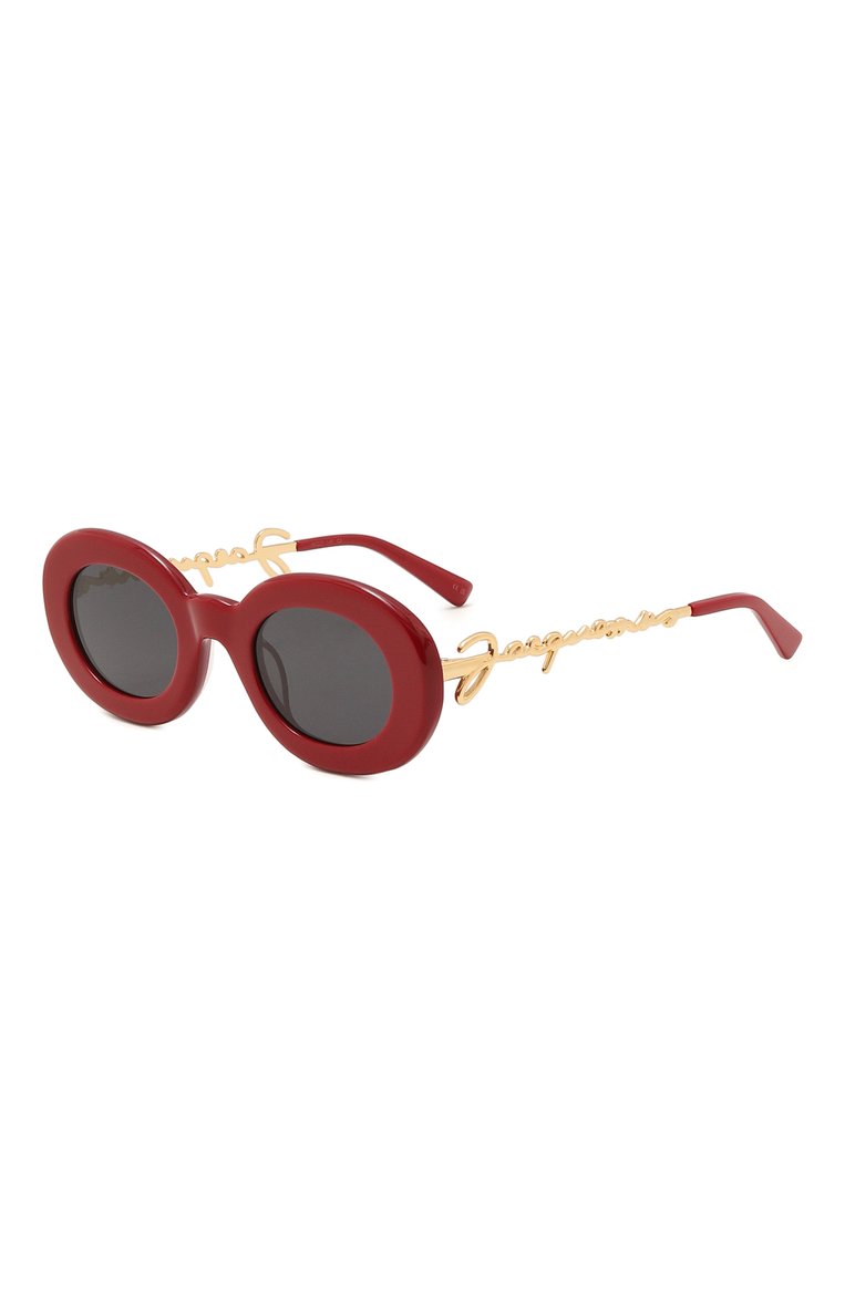 Женские солнцезащитные очки JACQUEMUS красного цвета, арт. LES LUNETTES PRALU RED 1 | Фото 1 (Региональные ограничения белый список (Axapta Mercury): Не проставлено; Нос: Не проставлено; Материал: Пластик; Тип очко�в: С/з; Оптика Гендер: оптика-женское; Очки форма: Овальные)