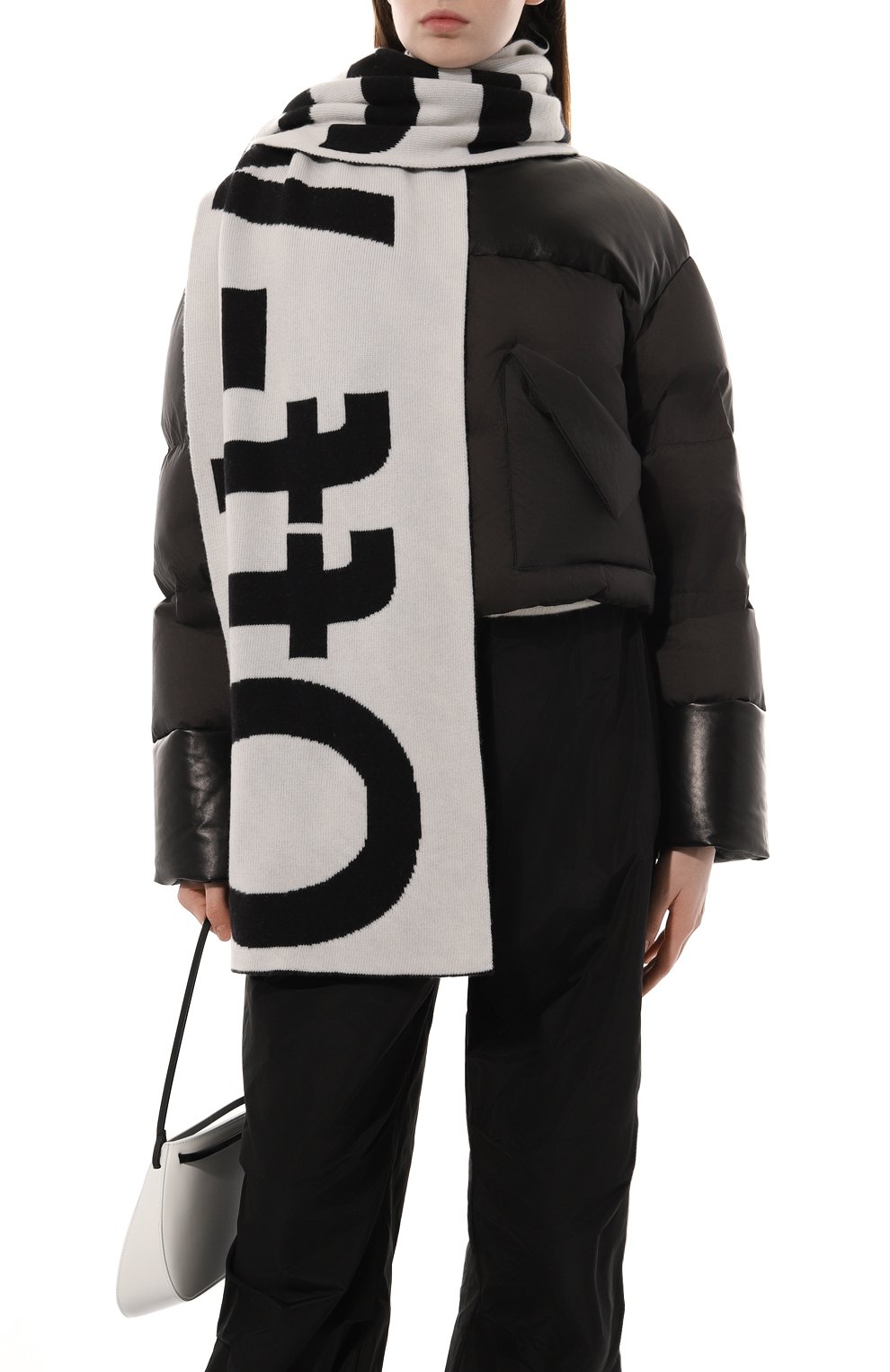 Шерстяной шарф OFF-WHITE, арт. OWMA017F22KNI0011001, фото 3