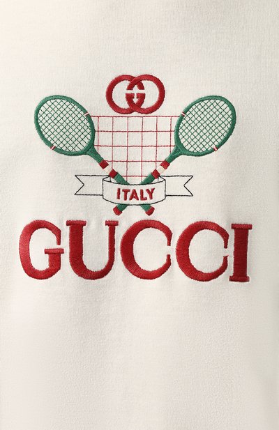 Хлопковая футболка GUCCI, арт. 548334/XJBLE, фото 5