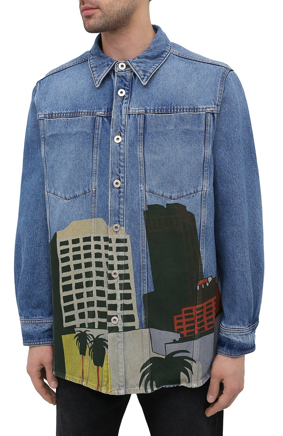 Джинсовая рубашка LOEWE, арт. H897Y02X01, фото 3