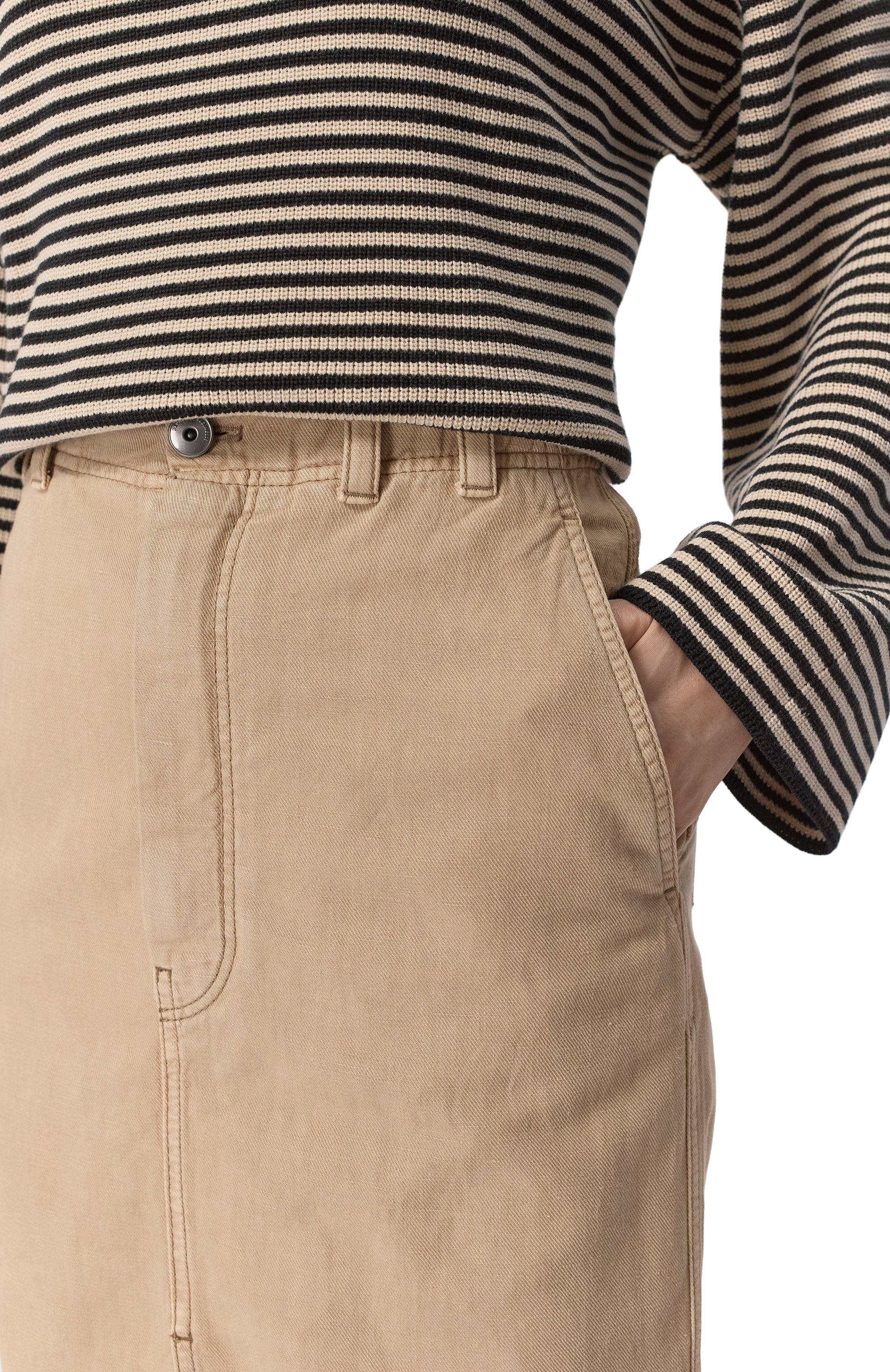 Юбка из хлопка и льна BRUNELLO CUCINELLI, арт. ML996G3822, фото 5