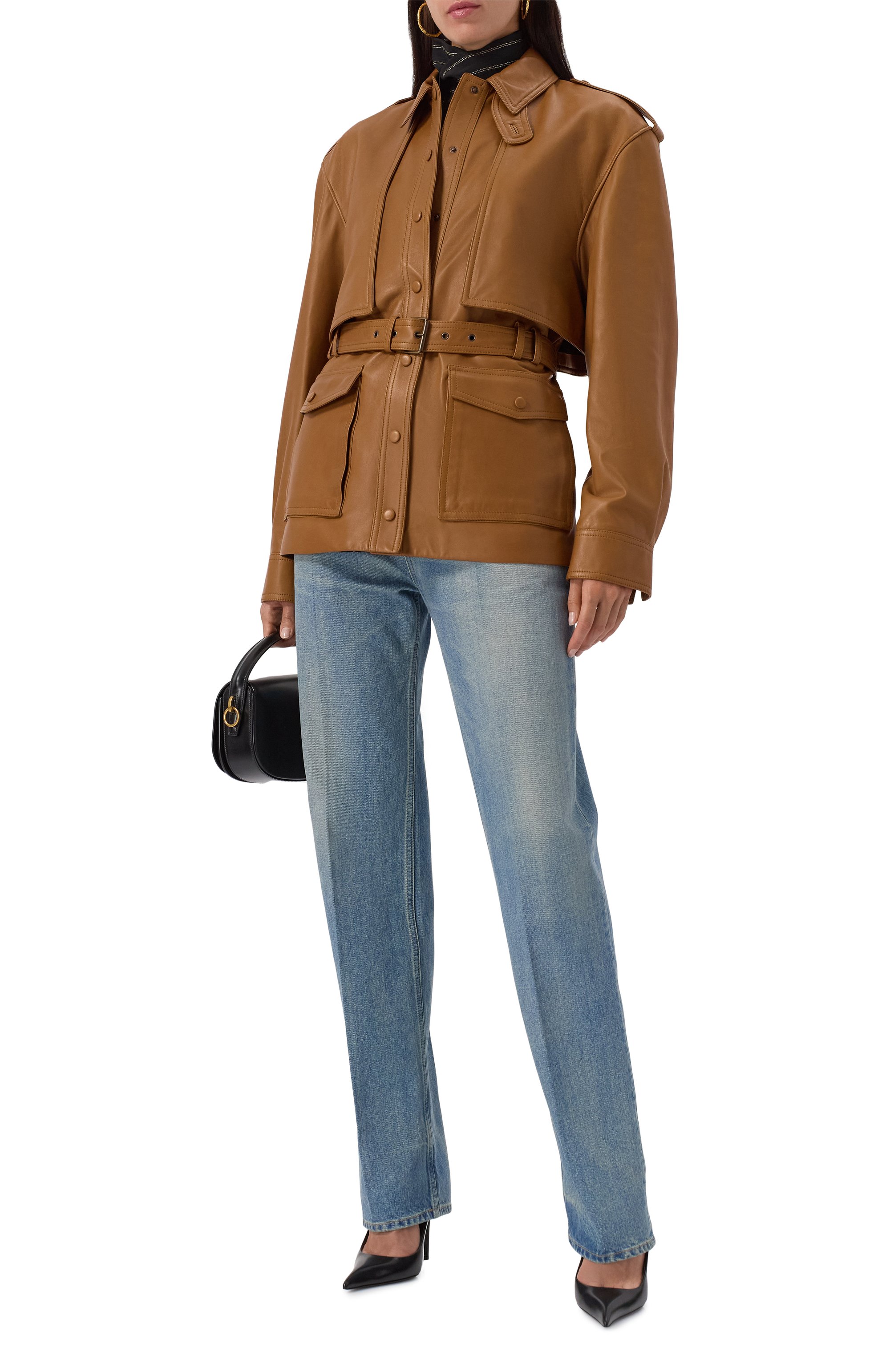 Кожаная куртка SAINT LAURENT, арт. 815261/Y50A2, фото 2