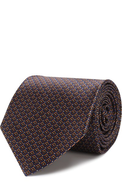 Мужской шелковый галстук с узором KITON, арт. UCRVKLC02F98