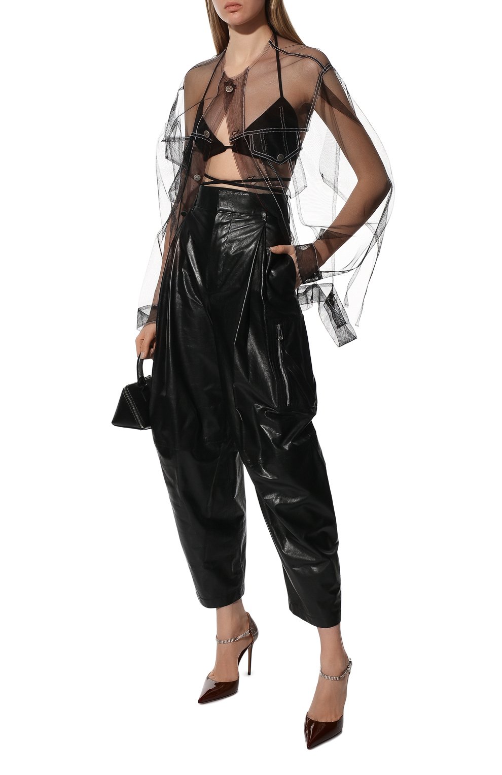 Блузка MAISON MARGIELA черного цвета по цене 99350 руб., арт. S31DL0267/S54505, фото 2 Блузка MAISON MARGIELA, арт. S31DL0267/S54505, фото 2