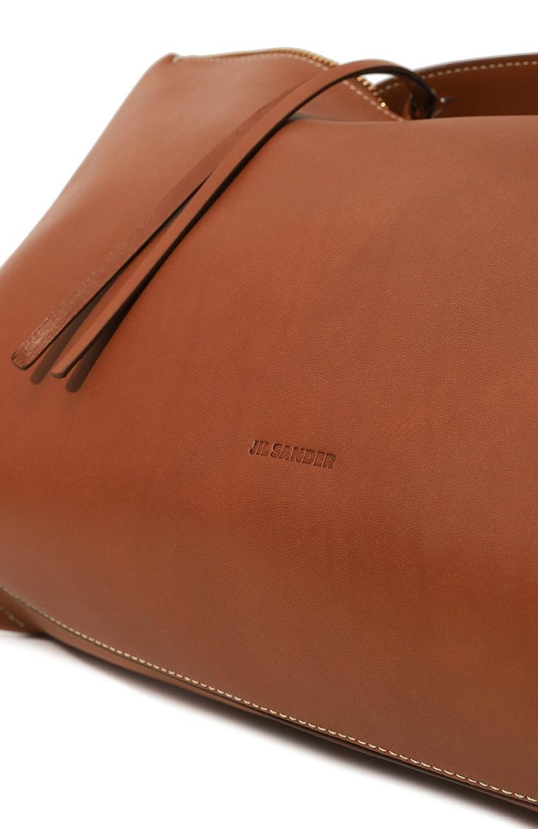 Женская сумка empire JIL SANDER коричневого цвета, арт. 4J07WD0050P5372 | Фото 3 (Размер: large; Материал: Натуральная кожа)