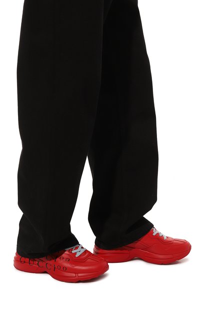 Кожаные кроссовки rhyton gucci 100 GUCCI, арт. 680868 DRW00, фото 3