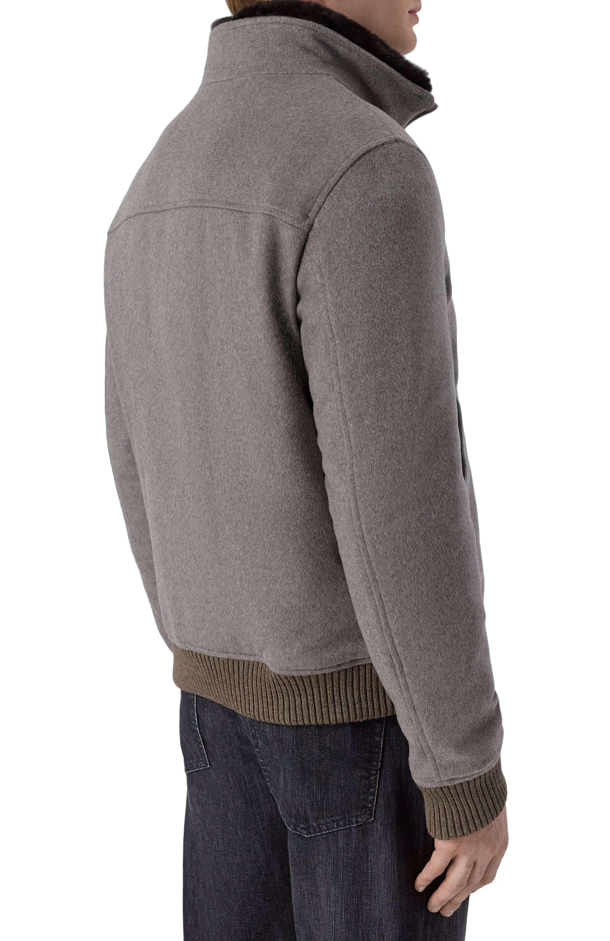 Бомбер с воротником из бобра ANDREA CAMPAGNA, арт. M0D.TIBERI0/ZEUS_SET, фото 4