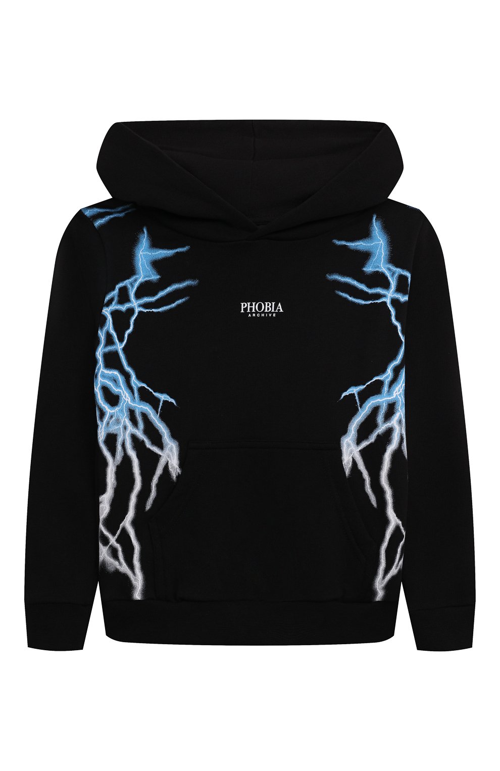 Хлопковое худи PHOBIA ARCHIVE черного цвета по цене 10500 руб., арт. PHK00636, фото 1 Хлопковое худи PHOBIA ARCHIVE, арт. PHK00636, фото 1