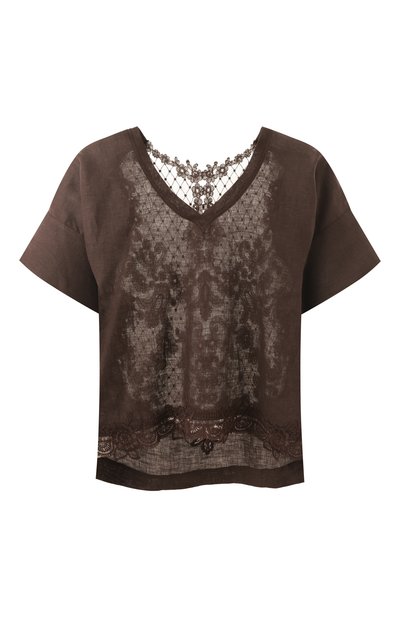 Женский топ изо льна и вискозы MAURIZIO, арт. W08040679