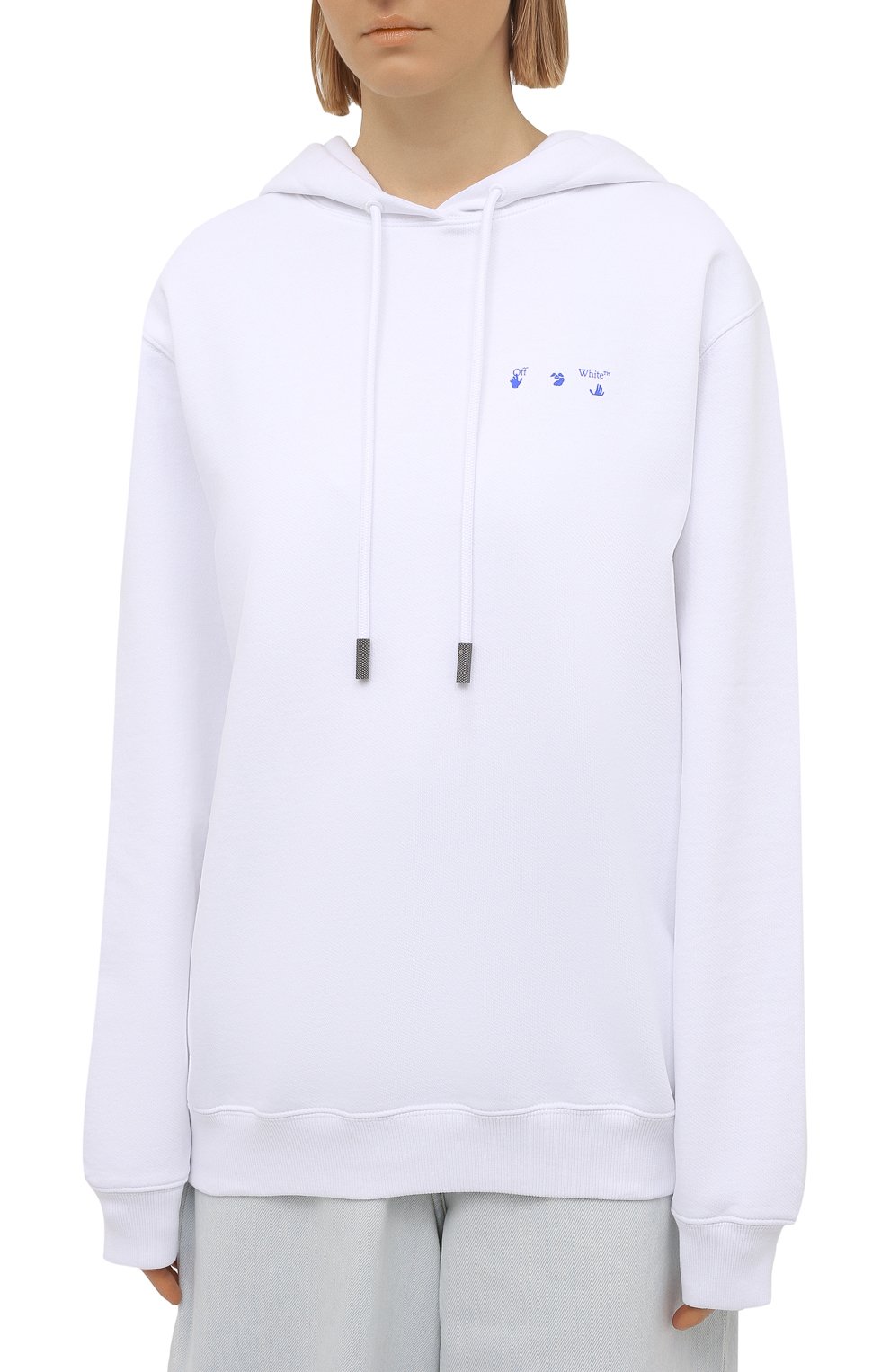 Хлопковое худи OFF-WHITE, арт. 0WBB035S21JER001, фото 3
